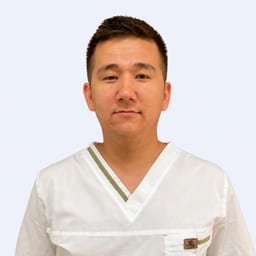 Portrait photo of a doctor, appointment in the city of Almaty