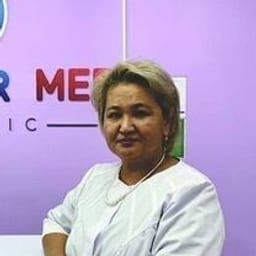 Portrait photo of a doctor, appointment in Astana