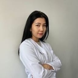 Portrait photo of a doctor, appointment in the city of Astana
