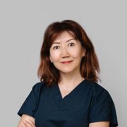 Portrait photograph of a doctor, appointment in the city of Astana