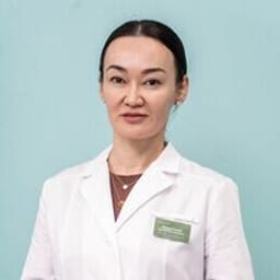Portrait photo of a doctor, appointment in the city of Astana