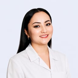 Portrait photo of a doctor, appointment in Astana
