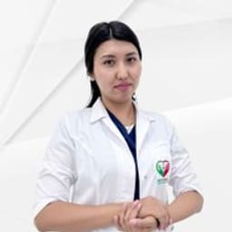 Portrait photograph of a doctor, appointment in the city of Astana