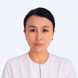 Portrait photograph of a doctor, appointment in the city of Astana