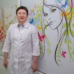 Portrait photograph of a doctor, appointment in the city of Almaty