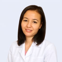 Portrait photo of a doctor, appointment in the city of Almaty