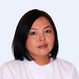 Portrait photo of a doctor, appointment in Astana