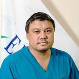 Portrait photograph of a doctor, appointment in the city of Astana