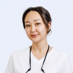Portrait photo of a doctor, appointment in the city of Astana