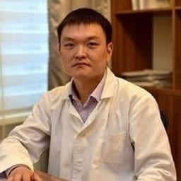 Portrait photograph of a doctor, appointment in the city of Astana