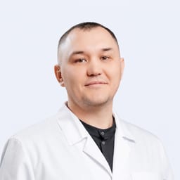Portrait photo of a doctor, appointment in the city of Astana