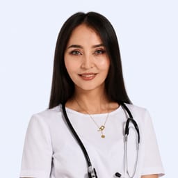 Portrait photograph of a doctor, appointment in the city of Astana