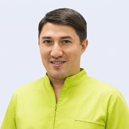 Portrait photo of a doctor, appointment in the city of Almaty