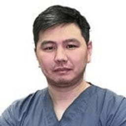Portrait photo of a doctor, appointment in the city of Astana