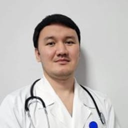 Portrait photo of a doctor, appointment in the city of Astana