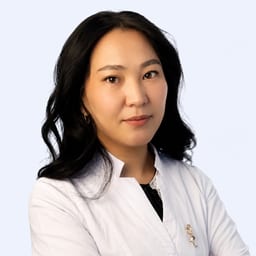 Portrait photo of a doctor, appointment in the city of Astana