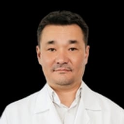 Portrait photograph of a doctor, appointment in the city of Almaty