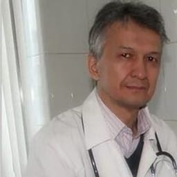 Portrait photo of a doctor, appointment in the city of Astana