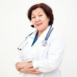 Portrait photo of a doctor, appointment in Astana