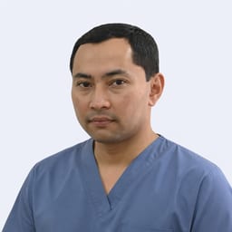 Portrait photo of a doctor, appointment in Almaty