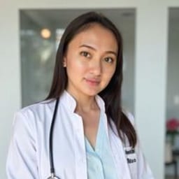 Portrait photo of a doctor, appointment in the city of Almaty