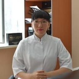 Portrait photo of a doctor, appointment in Astana