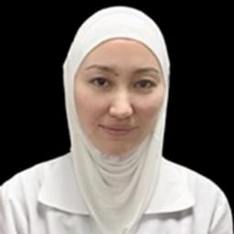 Portrait photo of a doctor, appointment in the city of Almaty