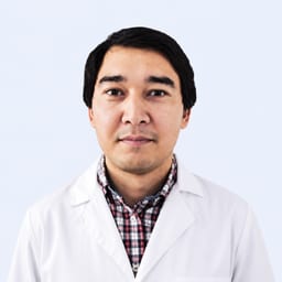 Portrait photo of a doctor, appointment in the city of Astana