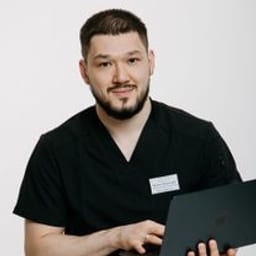 Portrait photograph of a doctor, appointment in the city of Astana