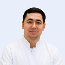 Portrait photo of a doctor, appointment in the city of Astana