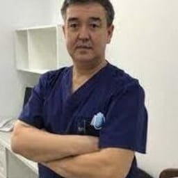 Portrait photo of a doctor, appointment in the city of Astana
