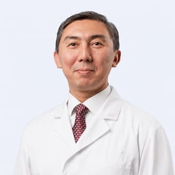 Portrait photo of a doctor, appointment in the city of Almaty