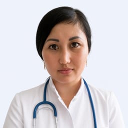 Portrait photo of a doctor, appointment in Astana