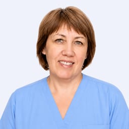 Portrait photo of a doctor, appointment in the city of Astana