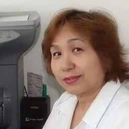 Portrait photo of a doctor, appointment in the city of Astana