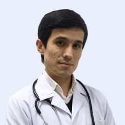 Portrait photo of a doctor, appointment in Astana
