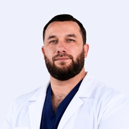 Portrait photo of a doctor, appointment in the city of Almaty