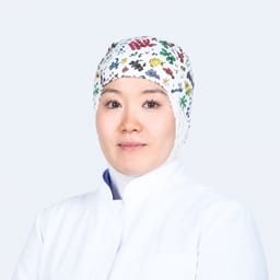 Portrait photo of a doctor, appointment in the city of Almaty