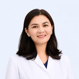 Portrait photo of a doctor, appointment in the city of Almaty