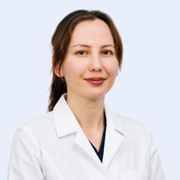 Portrait photo of a doctor, appointment in the city of Almaty