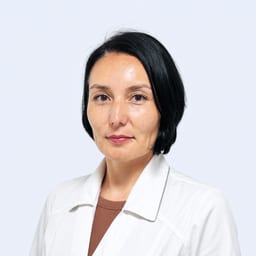 Portrait photo of a doctor, appointment in the city of Almaty