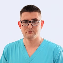 Portrait photograph of a doctor, appointment in the city of Almaty