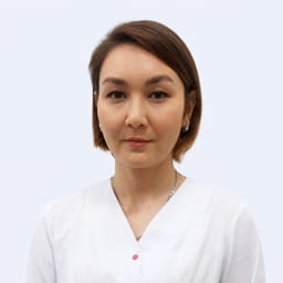 Portrait photo of a doctor, appointment in the city of Almaty