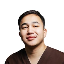 Portrait photo of a doctor, appointment in the city of Astana