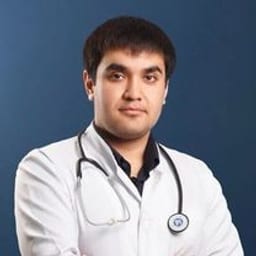 Portrait photo of a doctor, appointment in Astana