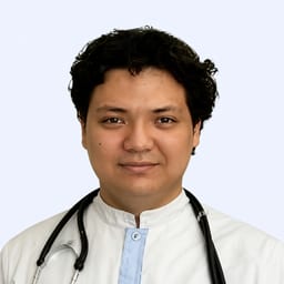 Portrait photo of a doctor, appointment in Astana