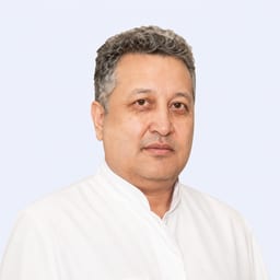 Portrait photo of a doctor, appointment in Astana