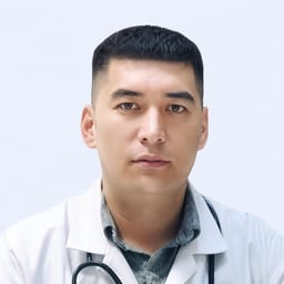 Portrait photo of a doctor, appointment in the city of Almaty