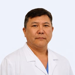 Portrait photo of a doctor, appointment in the city of Almaty