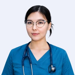 Portrait photo of a doctor, appointment in Astana